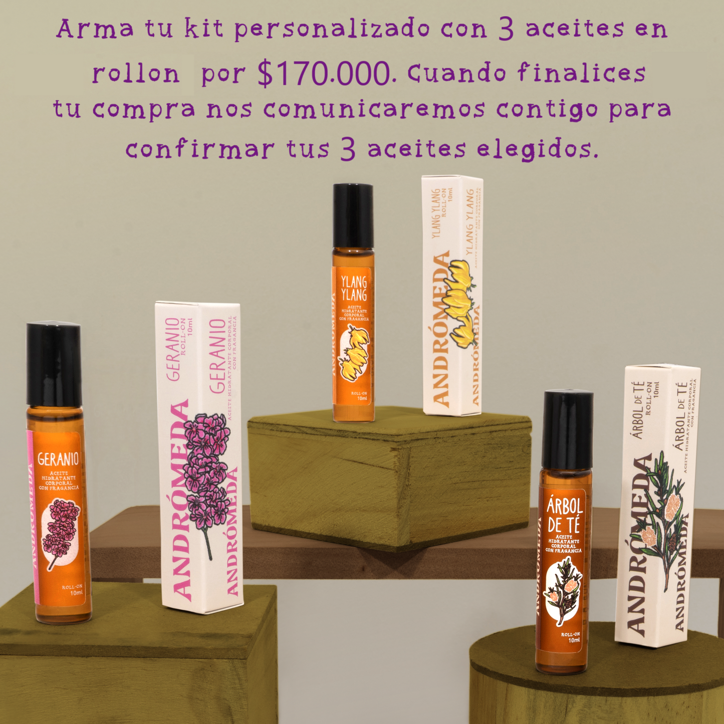 Arma tu kit - 3 Aceites en rollon
