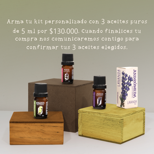 Arma tu kit - 3 Aceites esenciales puros de 5ml